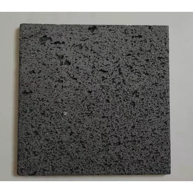 Volcanic stone cooking tiles, flat surface without grooves, 8" x