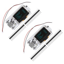 Diitao 2PCS ESP32 WiFi Kit,ESP32 OLED WiFi Kit ESP-32 0.96'' LED Display WiFi+Bluetooth 8MB Flash CP2012 Internet Development Board Blue Background Type C Module for Arduino ESP8266 NodeMCU