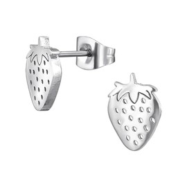 Strawberry Earrings - Stainless Steel Studs