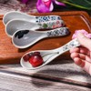 Japanese Soup Spoons Set of 4, Asian Soup Spoon for