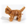 Teddy Hermann 90682 Katze 20 cm, Kuscheltier, Plüschtier, rot getigert