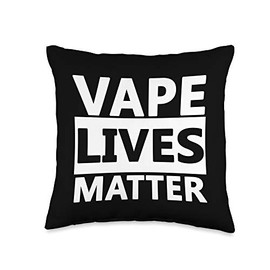 Vape Lives Matter Vape Meme 2022 Vaping Gear For Vapers Throw Pillow