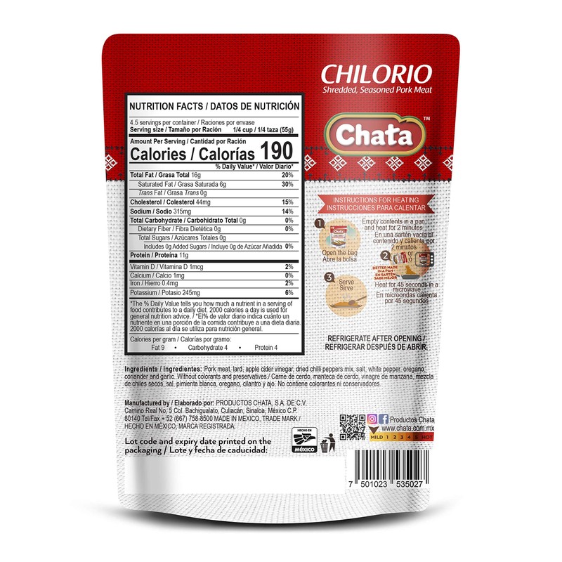 Chata Chilorio 8.8 Oz (Pack of 6) by Chata
