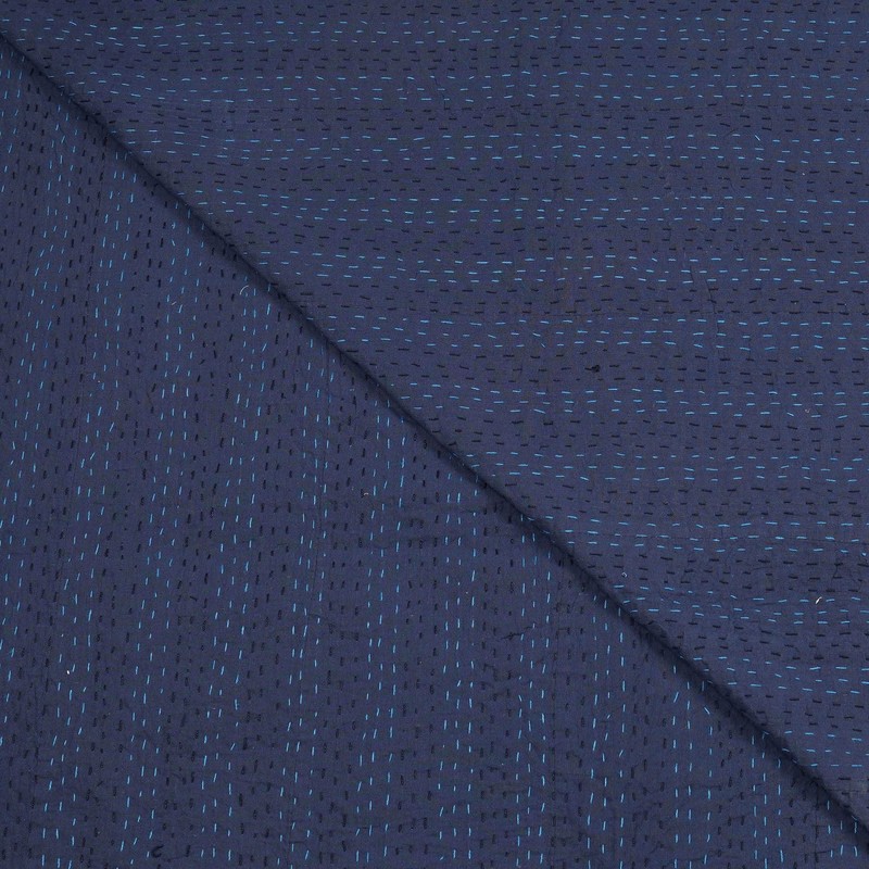 Marubhumi Colcha tradicional india de algodón puro, estampado de cachemira,