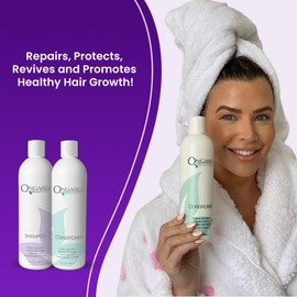 Shampoo and Conditioner Bundle Set By Ongaro Beauty; Adds Volume and Shine, Sulfate-Free for Healthier and More Manageable Hair, Safe for Color-Treated Hair, (2) 12oz
