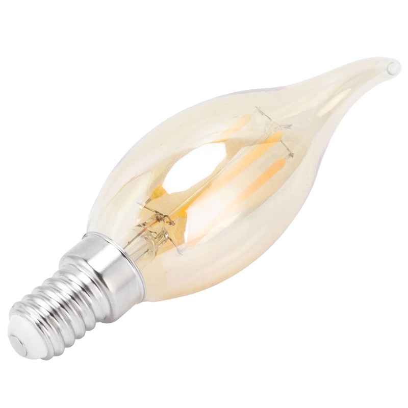 10PCS C35 LED Gold Filament Bulb 2700K 4W E14 Base