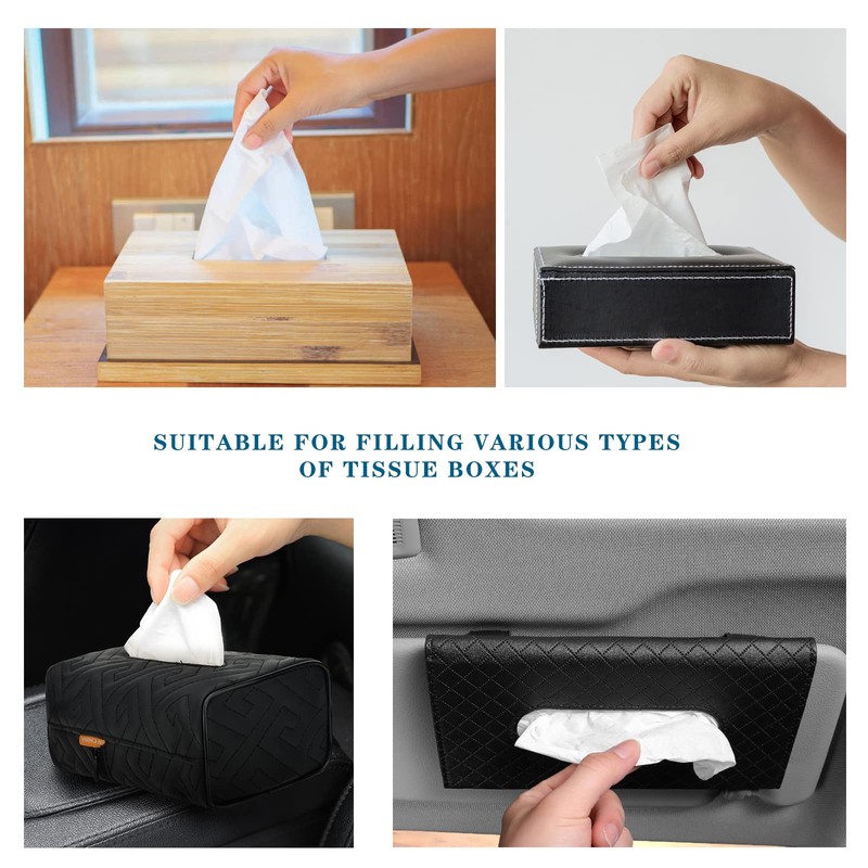 SADYFON Car Tissue Refills, 18 Packs Car Tissues Auto Visor