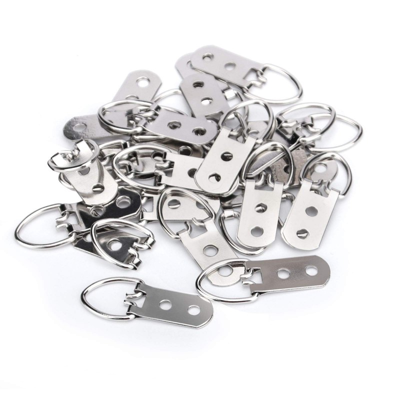 KEILEOHO 200 PCS Heavy Duty D Ring Picture Hangers with