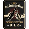 Original RAHMENLOS Decorative Tin Sign for the Bar – Die