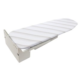 Wall-Mounted Ironing Board, Foldable Iron Board Wall Mount Mini Ironing Board, 37.4" X 7.5" Heavy Duty Ironing Board 180° Swivel Retractable Ironing Board with Ironing Board Cover