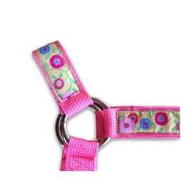 HalterUp Miniature Donkey Halters and Lead Ropes (2 Item Bundle) Available in 10 Colors (Pink, Medium)