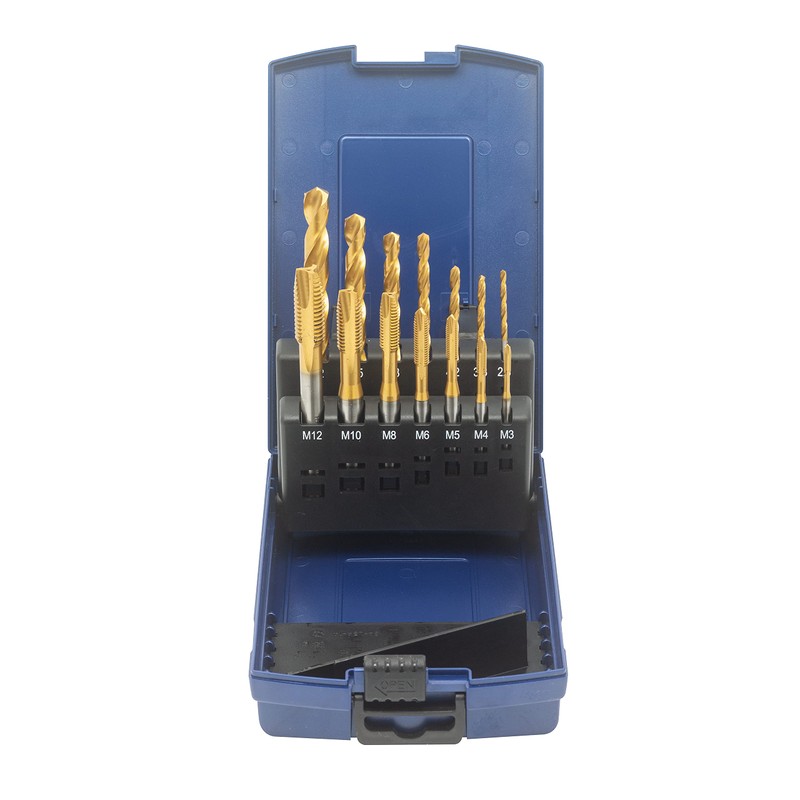 WSH-TOOLS Machine Tap Set Through Hole M3, M4, M5, M6,