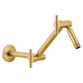 Moen S116BG Acc-Premium 16 in. Pivoting Adjustable Shower Arm, Brushed Gold