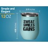 Personal Trainer Teal Edition Wine Tumbler 12oz - Sweat Smiles