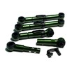 LRNJ ANODIZED GREEN ALUMINUM ADJUSTABLE 2 SETTINGS SUSPENSION LIFT RODS