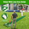 KEMLDIVS Golf Pong Game Set, Detachable Golf Pong Putting Mat