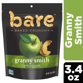 Bare Baked Crunchy Apple Chips 3.4oz Granny Smith Gluten Free Non GMO Snack