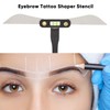 Eyebrow balance ruler stencils, eyebrow tattoo shaping template, eyebrow tattoo