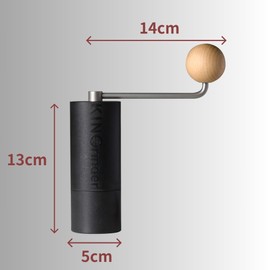 KINGrinder P2 - Molinillo de café manual ligero para olla de moka, prensa francesa, goteo y espresso con consistencia de montaje, molino cónico de acero inoxidable, capacidad de 20g