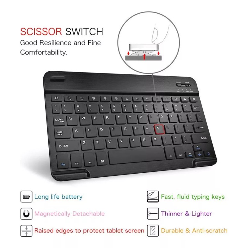 Generic Funda Teclado Iluminado Mouse Para Lenovo Tab P11 (tb-j606f)
