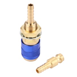 M6 Gas &amp; Water Quick Connector for MIG TIG Welder Torch Fitting For Welding Torch Blue