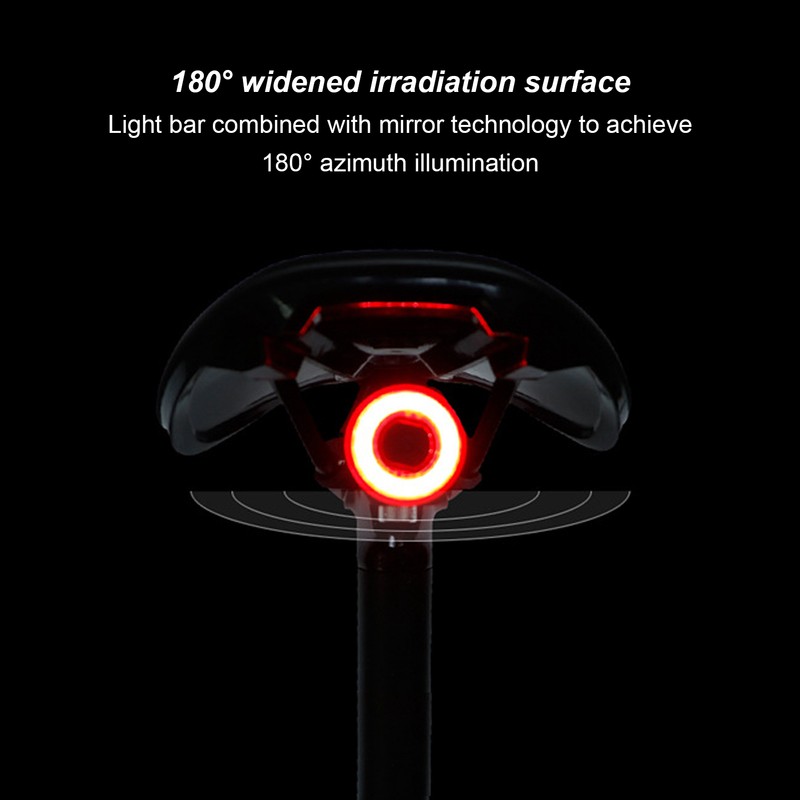 MEROCA WR25 Smart Bike Induction Tail Light USB Rechargeable Brake