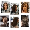 S-noilite 100% Human Hair Mannequin Head Hairdresser Practice Styling Cosmetology