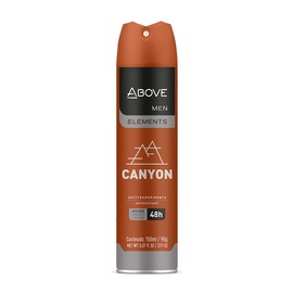 ABOVE Canyon - 48 Hours Antiperspirant Deodorant for Men - Notes of Bergamot, Lemon and Apricot - Dry Spray Protects Against Sweat and Body Odor - Stain and Cruelty Free - 3.17 oz