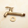 Antique Brass Bathroom Washing Machine Wall Mounted Tap with Handle