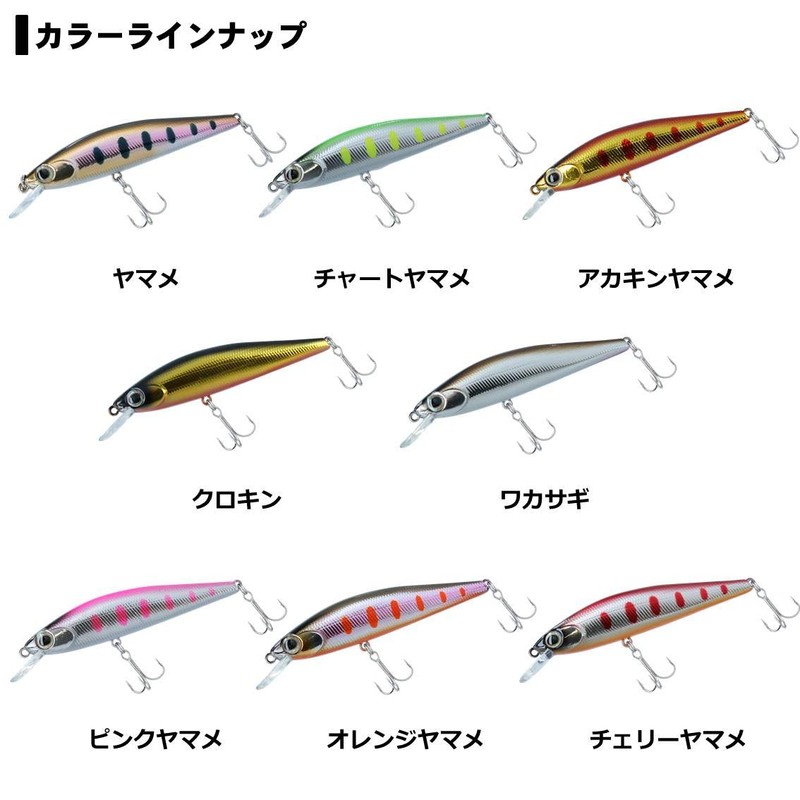 Daiwa Trout Dr. Minnow 2 Cherry Yamame 70F Lure