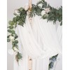 Tewechinb 2 Panels 24Ft Extra Long Wedding Arch Draping Fabric,