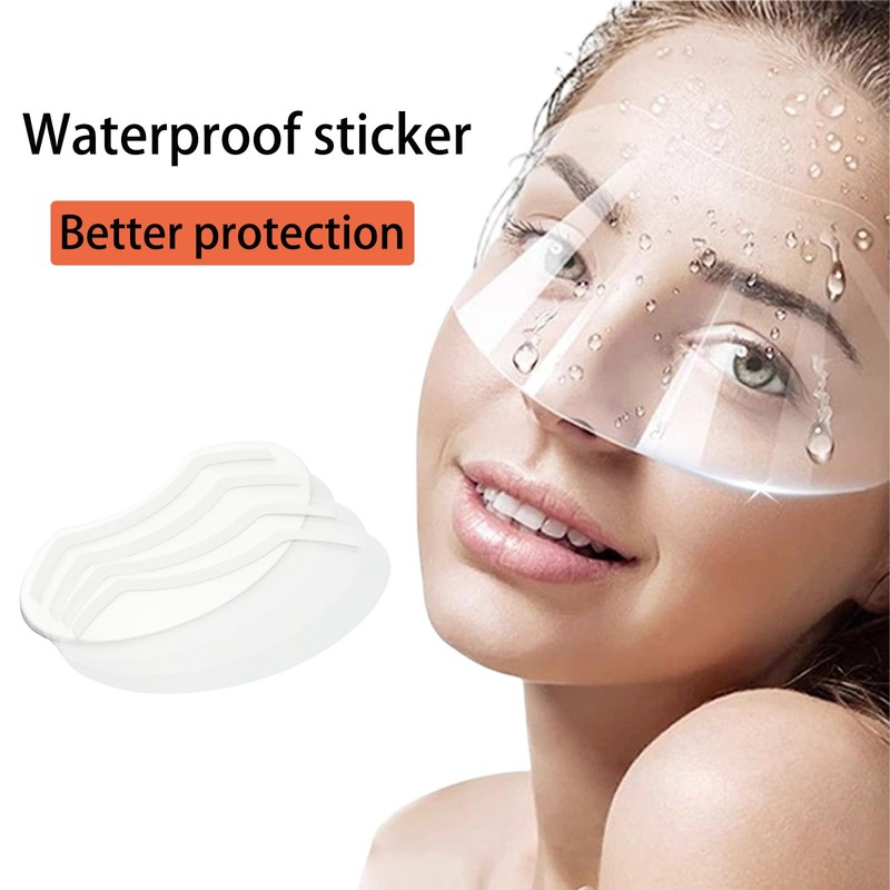 YUYUDEHM 50 Pcs Face Shield for Shower, Eyebrow Shower Shield