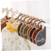 DOITOOL 14pcs Wooden Closet Dividers Whale-shaped Nursery Organizer for Clothes