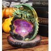 Ebros 5.5" Tall Andromeda Galaxy Wyrmling Dragon On Crystal Geode
