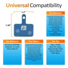 FS-DMD Bike Brake Pads Compatible with TRP Tektro Shimano Deore M515 M525 M575 M355 M446 M315 MT200 M365. High-Performance Ceramic Pads for MTB, E-Bike Disc Brakes. (Two Pairs)
