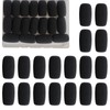 AKSONMN 18 Pack Mini Foam Windscreen for Headset Microphone -
