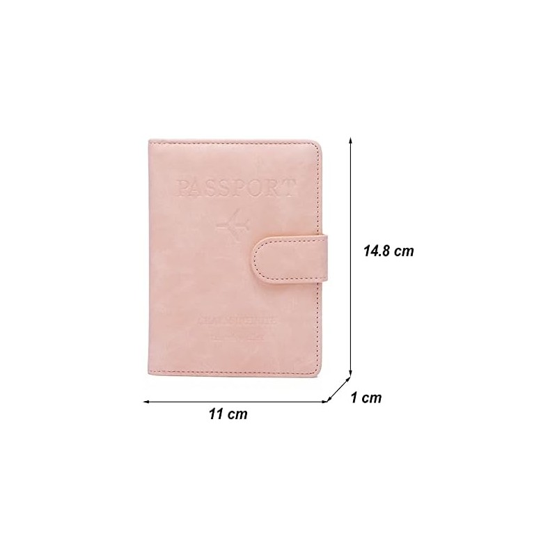 Cartera para pasaporte con bloqueo RFID Lumbor37 – Hebilla magnética,