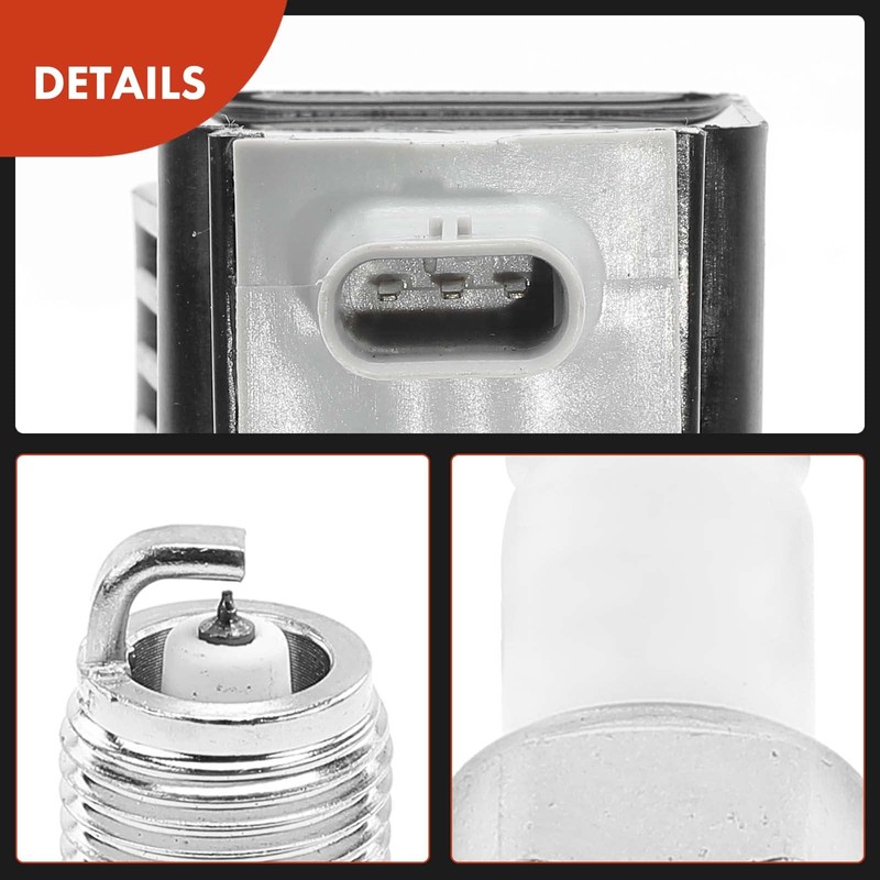 A-Premium Set of 6 Ignition Coil Pack and Iridium Spark