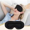 Black Sleep Mask, Comfortable Breathable Eye Masks for Sleep Washable