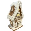 Gerson 7" H B/O Lighted Holiday Gingerbread House Set of