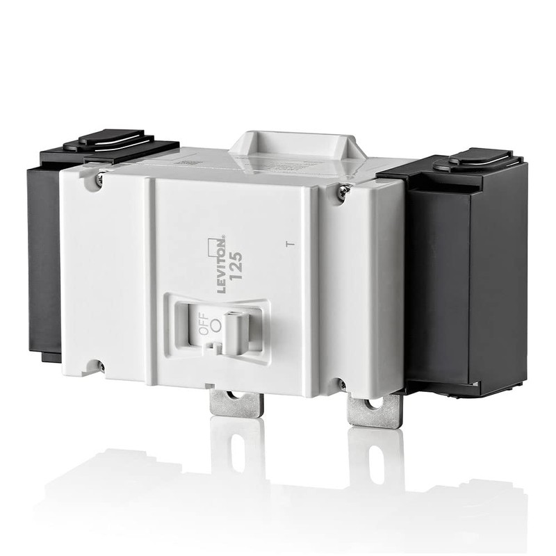 Leviton 125A 2-Pole Main Circuit Breaker, Thermal Magnetic, White, LM125-T