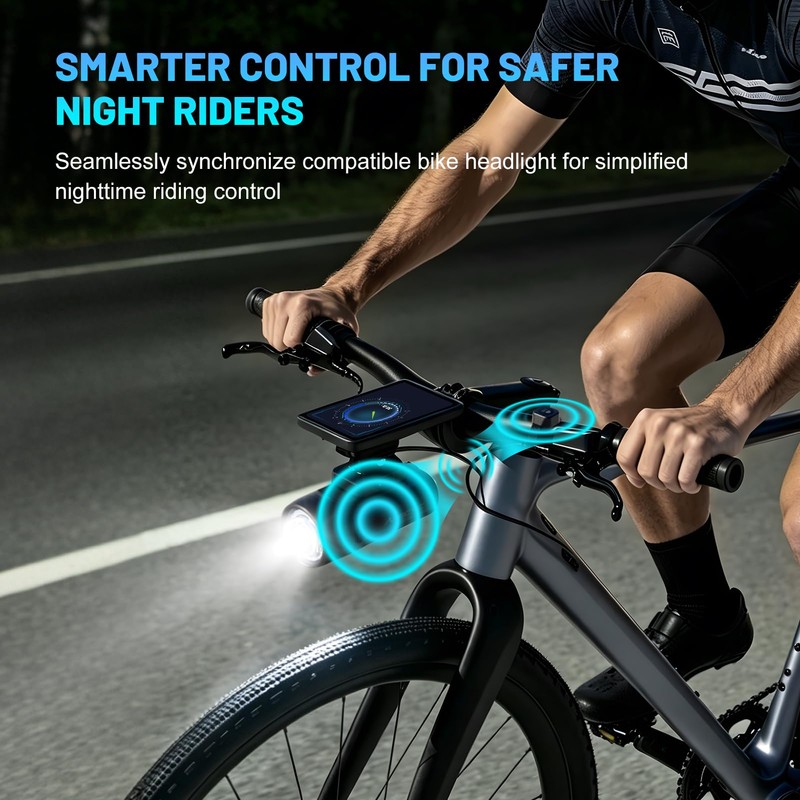 APECYC Bike Headlight, Rechargeable Smart Bike Lights with Wireless Remote