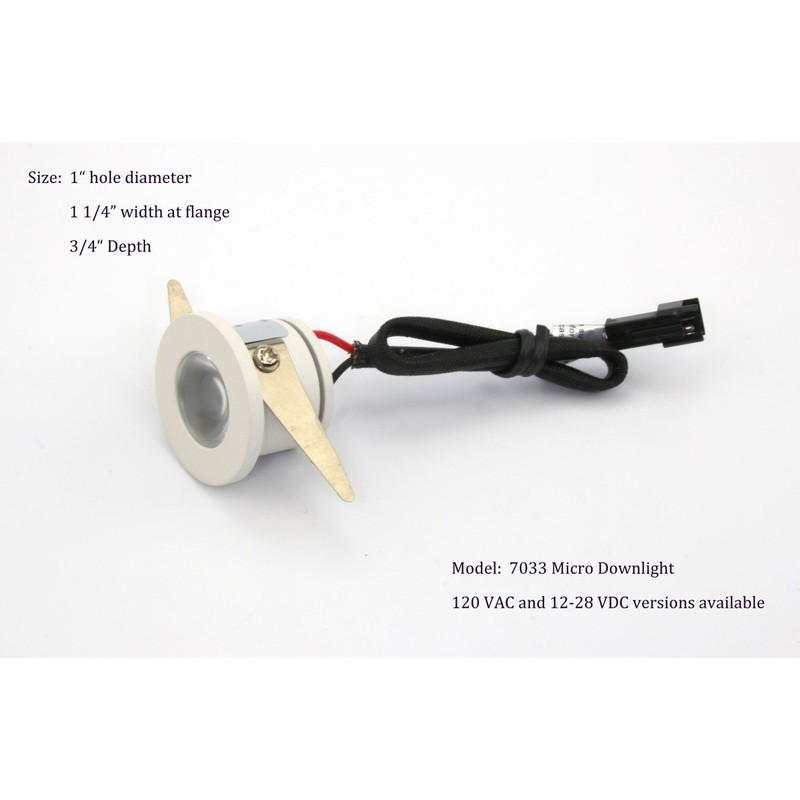Micro Mini Down Light LED Fixture (90 to 240 VAC)