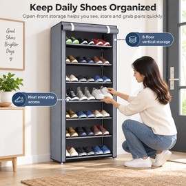 Multi-Tier Shoe Rack for Home Storage – Space-Saving 6/8/10-Tier Organizer for Entryway, Bedroom & Living Room
