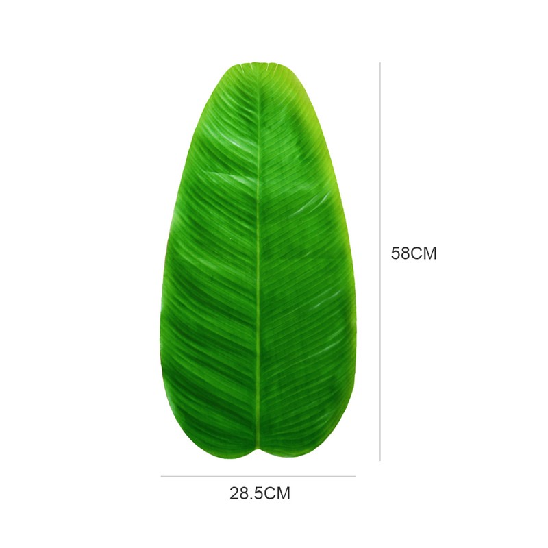 10PCS Artificial Banana Leaves Large Tropical Leaves Decorations Party Supplies
