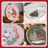 MAMUNU 4 Sets Christmas Embroidery Starter Kit with Pattern for