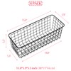 XINFULL 4 Pack Wire Storage Baskets Household Metal Wall-Mounted Containers
