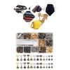 Double Sided Rivet Set Metal Studs Binding Studs Screws Assortment