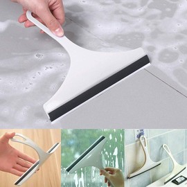 Squeegee for Shower Glass Door, Glass Cleaner Window Wiper Floor Tile Washing Car Blade Brush Cleaning Tool for Bathroom(Blue)