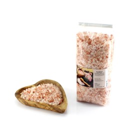 budawi® Himalayan Salt 1/3 kg Natural Untreated, Natural Salt Granules/Diameter 4 mm Crystal Salt Food Salt, Bath Salts 500g